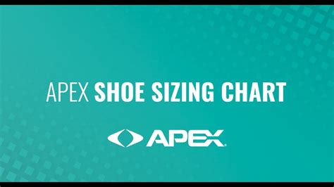 Apex Shoe Sizing Chart - YouTube