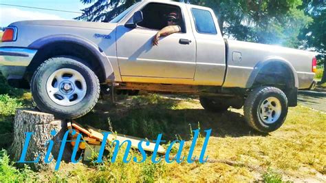 97' Ford Ranger lift install Part 2 - YouTube