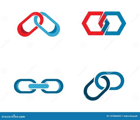 Chain logo template stock vector. Illustration of identity - 137084050