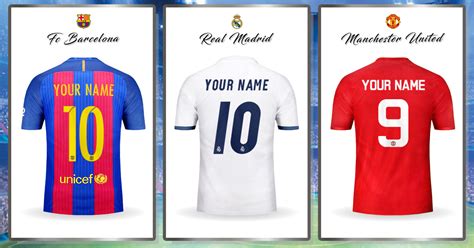 Create your soccer jersey with your Name and Number