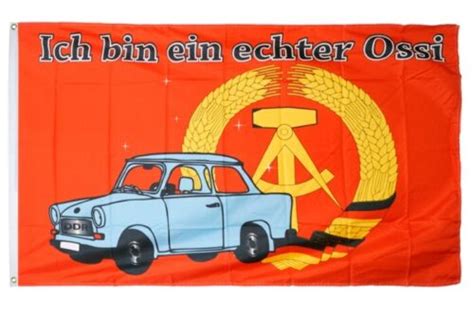 Fahne Ich bin ein echter Ossi Flagge DDR ostdeutsche Hissflagge 90x150cm 4051134692001 | eBay