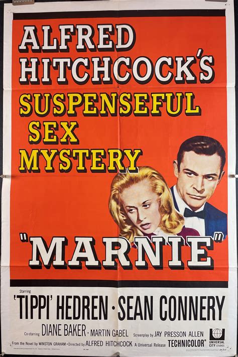 MARNIE, Original Vintage Folded Hitchcock Movie Poster - Original Vintage Movie Posters