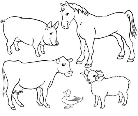 Free Black And White Farm Animals, Download Free Black And White Farm Animals png images, Free ...