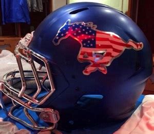 SMU’s new helmet is very, very patriotic - SMU