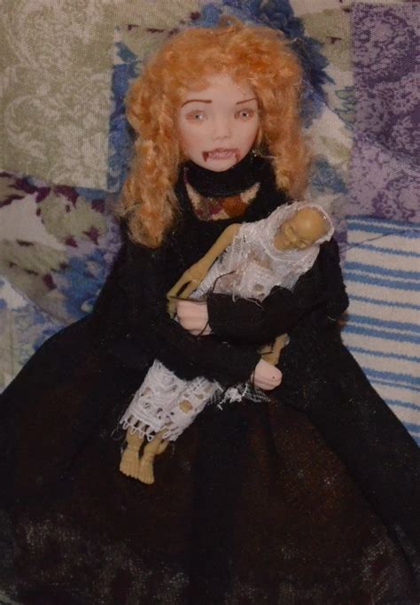 Dollhouse Doll Vampire Girl W Skeleton Miniature Doll Claudia - Etsy