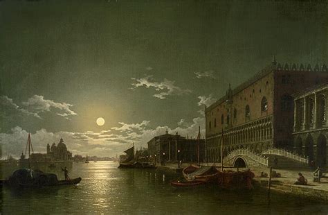 Venice by Moonlight Painting | Henry Pether Oil Paintings