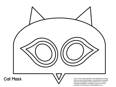 Pete The Cat Mask Printable - Printable Word Searches