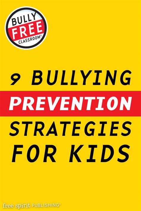 9 Bullying Prevention Strategies for Kids | Free Spirit Publishing Blog