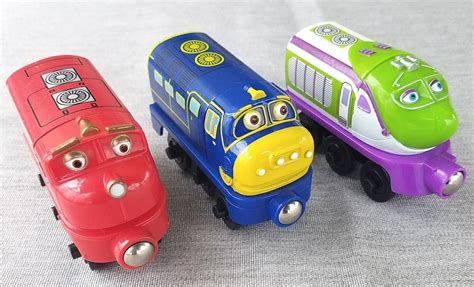 Chuggington Wooden Railway KOKO WILSON BREWSTER Wood Magnetic Train Engines | #1918350590