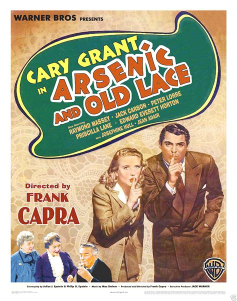 ARSENIC AND OLD LACE POSTER 14x22 IN BELGIAN CARY GRANT PRISCILLA LANE COLOR - 1940-49