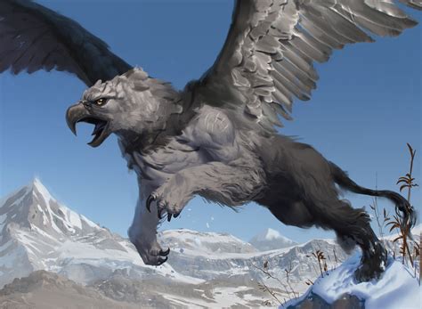 "Griffin." Artist Mark Tarrisse. | Fantasy creatures art, Mythical creatures fantasy, Mythical ...