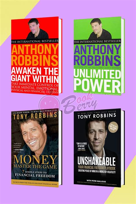 4 Best Seller Books By Anthony Robbins | Anthony Robbins best selling ...