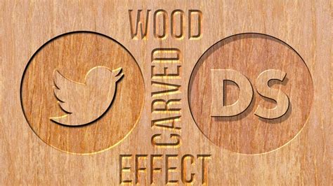 HOW TO GIVE CARVED WOOD EFFECT TO YOUR LOGO IN PHOTOSHOP | PHOTOSHOP TUTORIAL - YouTube