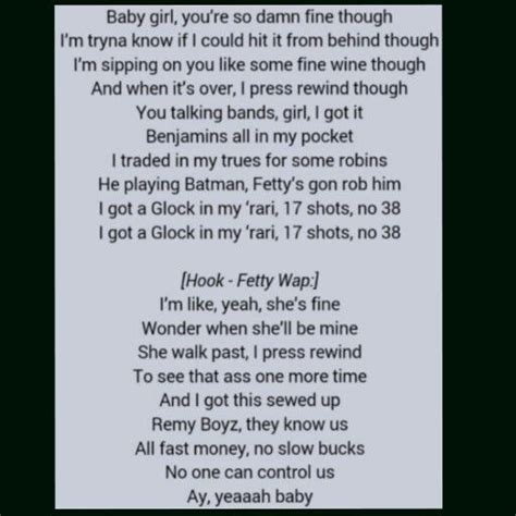 Fetty Wap ft. Montana Bucks- 679 | Song lyric quotes, Music lyrics, Me me me song