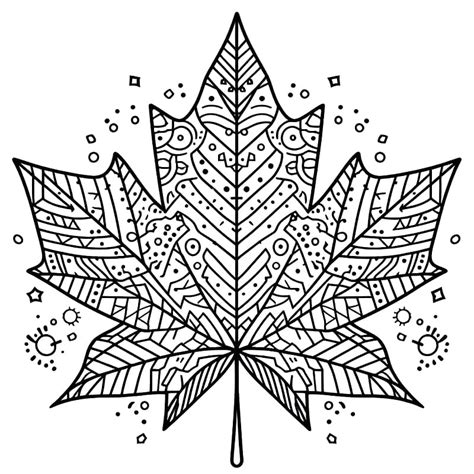 Wonderful Maple Leaf coloring page - Download, Print or Color Online ...