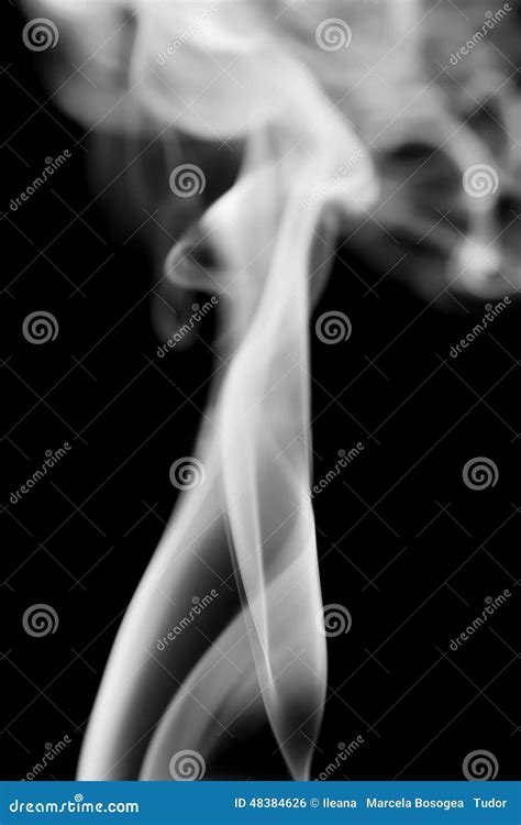 Smoke Shapes on Black Background Stock Photo - Image of incense, effect: 48384626