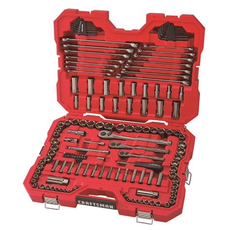 Craftsman 1/4, 3/8 and 1/2 in. drive Metric and SAE 6 Point Mechanic's Tool Set 121 pc.