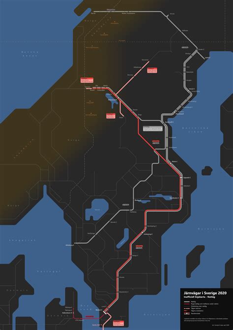 Train Network of Sweden 2020 – lars' transport maps