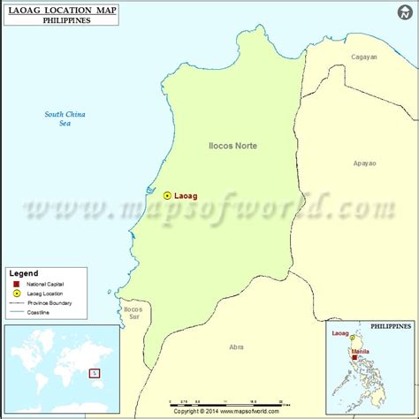 Where is Laoag | Location of Laoag in Philippines Map