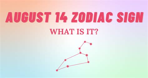 August 14 Zodiac Sign Explained | So Syncd