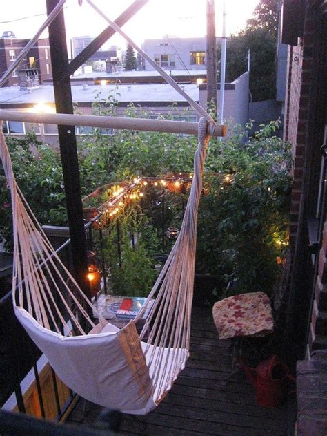 55+ Balcony Hammock Ideas You MUST See | Brandtrappa, Balkong inredning, Balkongmöbler