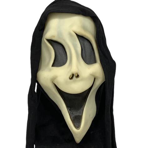 Scream Ghost Glow In The Dark Silly Face Mask Fun World Division ...