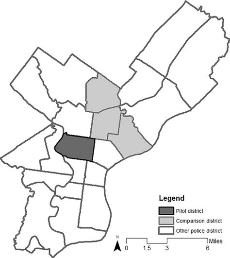 Map of Philadelphia police districts, 2014–2016 | Download Scientific ...