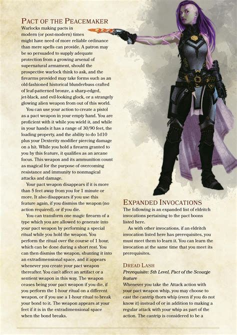 DnD 5e Homebrew — Warlock Pact Boons and Invocations by...