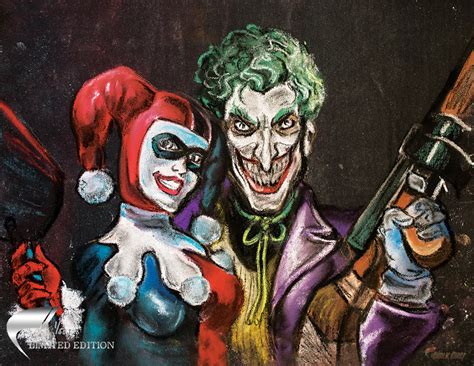 Harley Quinn and Joker Art Print LIMITED EDITION DC Comics - Etsy