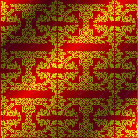 Royal vector textile on red background, luxury red royal wallpaper ...