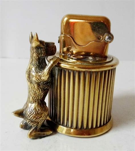 RARE 1930's ART DECO GOLD PLATED CIGARETTE LIGHTER - SWISS MADE POSS ...