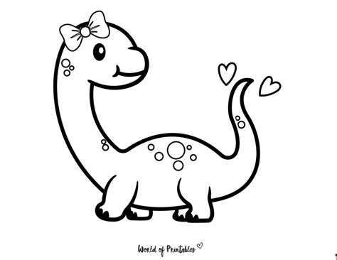 Dinosaur Color Printables