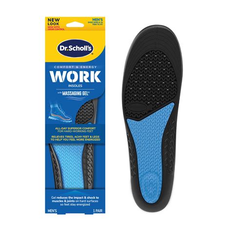 Dr. Scholl's Men's Comfort and Energy Work Insoles, Size 8 to 14, 1 PR - CVS Pharmacy