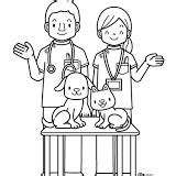 VETERINARY COLORING PAGES VETERINARY TO COLOR (With images) | Community helpers theme, Community ...