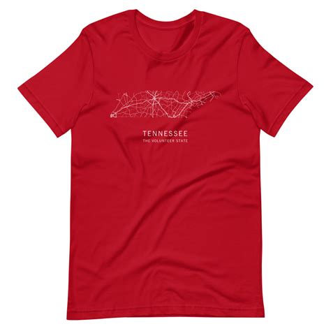 Tennessee State Road Map // T-Shirt from Clark Street Press