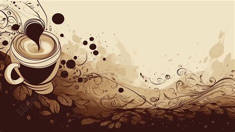 Coffee Illustration Poster Border Powerpoint Background For Free Download - Slidesdocs