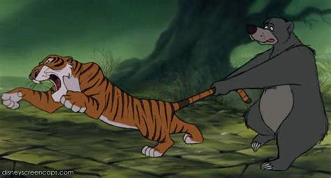 Image - Baloo the Bear holds onto Shere Khan the Tiger's tail.jpg | Jungle Book Wiki | FANDOM ...