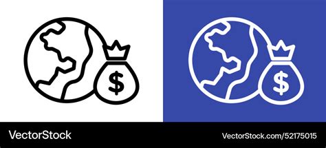 Capitalism logo sign set outline Royalty Free Vector Image