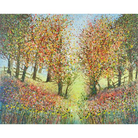 Autumn Woods - Autumn Woodland Painting Fine Art Print - Julia Tanner Art