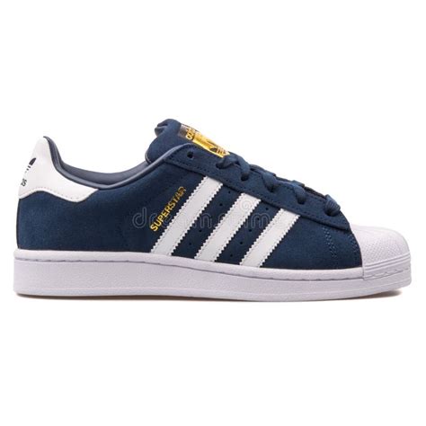 Adidas Superstar Navy Blue Sneaker Editorial Photography - Image of fitness, sneaker: 149298072