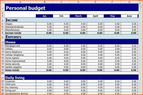 Personal Finance Worksheets Uk