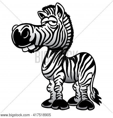 Funny Zebra Cartoon Vector & Photo (Free Trial) | Bigstock