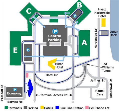 Terminal A Logan Airport Map | Printable Templates Free