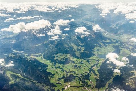 Aerial view of the Alps - Stock Photo - Dissolve