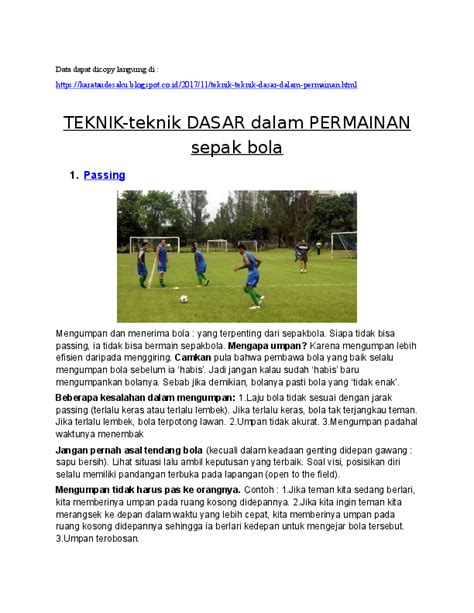 Contoh Kliping Sepak Bola – Lakaran