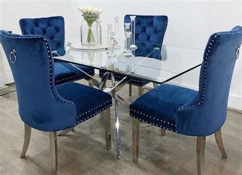 Blue dining chairs | Blue dining chair, Dining chairs, Home decor