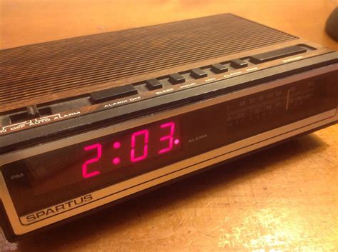 Vintage Digital Clock Radio Alarm by Spartus