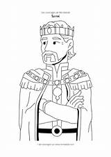 Coloriage roi à Imprimer En PDF  Dessin De Colorier Gratuit sketch template