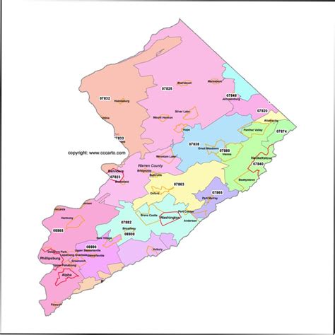 Map Of Warren County Nj - Maping Resources