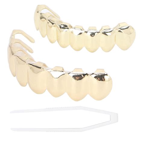 Buy Gold Grills for Your Teeth, Gold Plated Hip Hop Teeth Grillz Punk ...